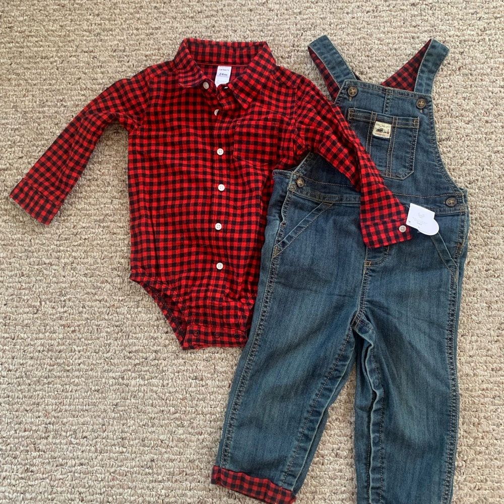 Carter's Red and Blue Kids Matching Set